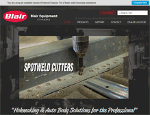 Tablet Screenshot of blairequipment.com